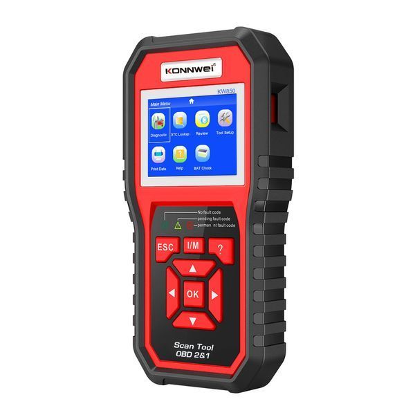 Диагностический сканер KONNWEI KW850 ODB2 цветной 2.8" для диагностики авто 223 фото