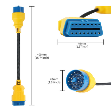 Переходник для диагностики AUTOOL BMW 20 pin на OBD2 40cm 159 фото