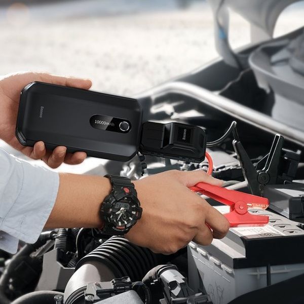 Пуско-зарядний пристрій Baseus Super Energy Air Car Jump Starter 1000A 10 000 mAh Black (BS-CH001) 342 фото