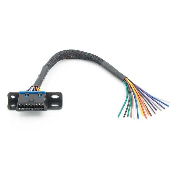 Універсальний 16-pin OBD2 "мама" джгут із проводами в нейлоновому обплетенні 278 фото