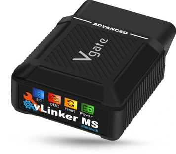 Автосканер Vgate vLinker MS Bluetooth адаптер OBD2 для FORScan, AlfaOBD, BimmerCode 345 фото
